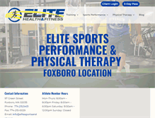 Tablet Screenshot of elitesportsandpt.com